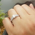 thumbnail image 4 of 1.22 Carat (ctw) 10K White Gold Round Diamond Pave set Bridal Engagement Ring 0.72 CT center included 1 1/4 CT, 4 of 4