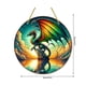 thumbnail image 3 of Decoración del hogar, atrapasol de dragones, vitrales, colgantes para ventana, regalos de dragones para hombres, atrapasol de dragones de fuego para ventanas abatibles, vidrio pintado a mano para drag, 3 of 6