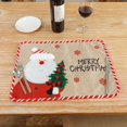 thumbnail image 3 of Juego DE 6 manteles individuales NQ Feliz Navidad 13 x 18 pulgadas antideslizantes, 3 of 5