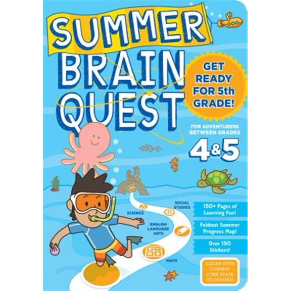 Pre-Owned Summer Brain Quest: Between Grades 4 & 5 (Paperback) 0761189203 9780761189206
