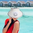 thumbnail image 1 of Sombrero de visera con ventilador Sombrero de ventilador de refrigeración Transpirable Portátil Casual Ajustable Visera de sol Sombrero de ventilador Blanco Fernando Sombrero de enfriamiento del ventilador, 1 of 8