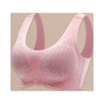 thumbnail image 3 of Conjunto de lencería Sujetador de encaje para mujer, sujetador cómodo y transpirable, ropa interior de fácil cierre (rosa XXXL) Kuymtek Rosa T 3EG para Mujer, 3 of 5