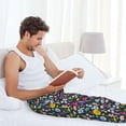 thumbnail image 5 of Sikiie Watercolor Meadow Flowers Pajama Pants Men, PJ Bottoms, Sleep & Lounge Pants-XX-Large, 5 of 6