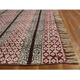 thumbnail image 5 of Casavani Indian Cotton Dhurrie Outdoor Kilim,Red 12x18 feet, 5 of 5