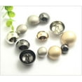 thumbnail image 6 of 5pcs Shank Button for Sewing Accessories DIY Coat Clothes Decoration Metal Mushroom Bald Button for Craft Handmade (Gun Metal, 17mm), 6 of 7