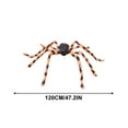 thumbnail image 2 of Ovzne Halloween Spider - Colorful Big Spider Decoration Prop, 49.21 Inch (125Cm) Trick Toy, Ideal For Outdoor Courtyard And Confidential Room, Perfect For Halloween Ambianc, 2 of 5
