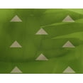 thumbnail image 4 of oneOone Georgette Viscose Green Fabric Triangle Geometric Crafts Projects Decor Fabric Printed By The Yards 42 Inches Wide, 4 of 4
