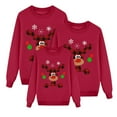 thumbnail image 6 of GJSYRH Matching Christmas Sweatshirts for Family Ugly Holiday Xmas Pullover Tops Couples Womens Mens Kids Boys Girls Shirts, 6 of 7