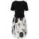 thumbnail image 2 of Vestido camisero en capas con estampado floral y tallas grandes con top cruzado cruzado Rosegal Bikinis, 2 of 5