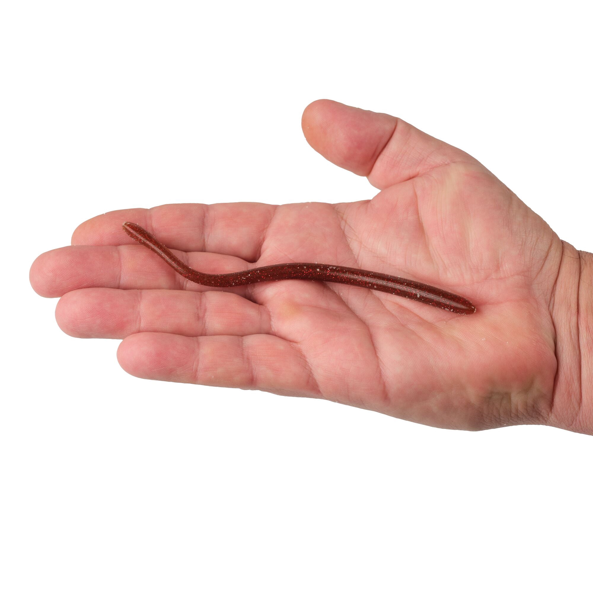 Berkley Lab Series™ Finesse Worm, 6 in, Oxblood Red Flake