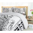 thumbnail image 5 of Ambesonne Urban Duvet Cover Sets, Ink Cityscape Street View, 2-Queen, Grey Black White, 5 of 7
