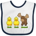 thumbnail image 3 of Inktastic Duck Duck Moose? Boys or Girls Baby Bib, 3 of 4