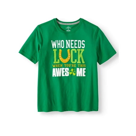 Boys st. patrick's day graphic seasonal short sleeve tee (little boy and big boy)