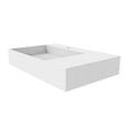 thumbnail image 6 of Castello USA Inc Juniper 30" Solid Surface Left Basin Bathroom Sink in White, 6 of 7