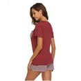 thumbnail image 4 of FEREMO Plus Size Short Sleep Shirt Suit Womens Sleepwear for Women, 4 of 4