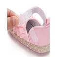 thumbnail image 4 of Gureui Infant Newborn Baby Girl Elegant Bow Anti-slip Crib Shoes Floral Ruffles Bowknot Shoes Cute Sneaker, 4 of 8