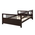 UHOMEPRO Full Size Daybed Frame, Solid Wood for Kids & Adults, Sofa Bed, No Box Spring Needed