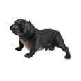 thumbnail image 2 of Estatua de perro, figura de cachorro, escultura, regalo, decoración de escritorio, realista. Negro, 2 of 9
