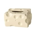 thumbnail image 5 of Baoblaze Tissue Box Cover Cheese Shaped Tissue Dispenser Box for Hotel Office Kitchen Beige, 5 of 8