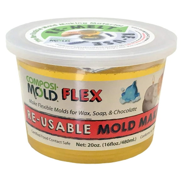 ComposiMold Flex Moule Réutilisable pour Fabrication de Moules à Chocolat, Savon, Cire Faible en Fusion et Moule Flexible 20oz