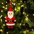 thumbnail image 4 of Yeuimy DIY Christmas Button Ornament Making Set with Santa Design,Fun Holiday Craft Kit with Colorful Buttons Yarn and Lanyard,Easy Creative Activity for Xmas Tree Hanging Decor, 4 of 6