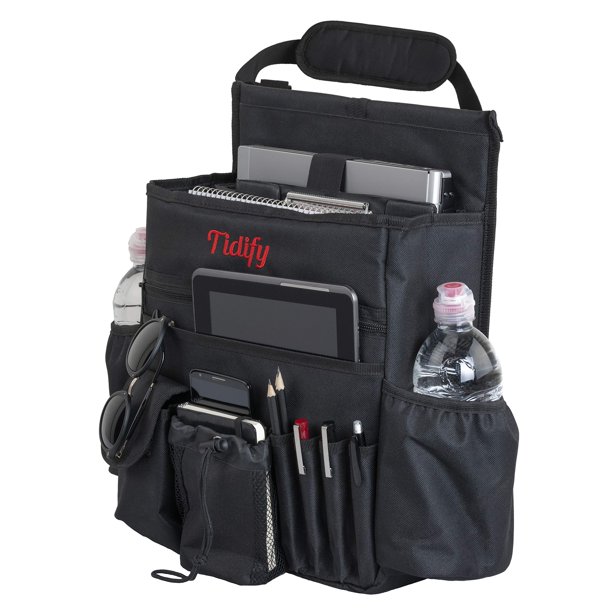 Organizador para asiento delantero de auto Tidify 2025 con espacio para laptop y tablet