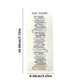 thumbnail image 3 of BGZLEU Reading List Bookmarks,Book Tracker,Bookmarks Bookshelf,Design Library Card,Bookmark Reading Log Bookmark,Double-Sided Reading Page Markers for Book Lovers Women Students School Supplies, 3 of 8
