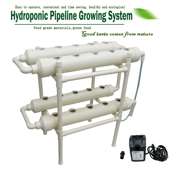TECHTONGDA Hydroponic 20 Holes Site Grow Kit Vegetable Planter Garden Indoor Plant Grow System