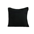 thumbnail image 5 of Ox Bay Bennett 20" x 20" Fringed Jet Black Cotton Adult Decorative Throw Pillow, 5 of 12