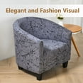 thumbnail image 4 of Modern Stretch Tub Chair Cover Soft Breathable Elastic Armchair Slipcover, Non-Slip Washable Club Chair Protector for Living Room Dining Room, 4 of 6
