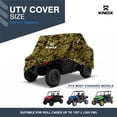 thumbnail image 2 of North East Harbor 600D All-Weather Outdoor Storage UTV Covers, 2 Seater,  Fits Up to 120" L Roll Cage, Windproof & Waterproof Cover with Heavy-Duty Straps & Tension Panels, Camouflage with Handles, 2 of 7