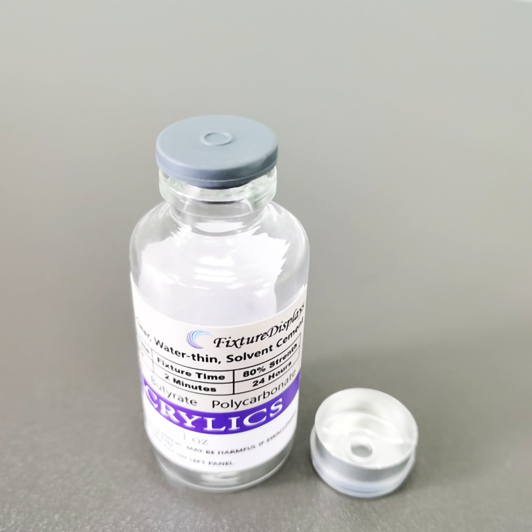 Buy FixtureDisplays® 1 Ounce Acrylic Glue Glass Bottle Plexiglass