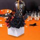 thumbnail image 5 of Caja de flores artificiales góticas de Halloween | Decoración de escritorio espeluznante | Pieza central de El Día de los Muertos | Arreglo floral negro | Caja de Madera | Exhibición festiva, 5 of 7