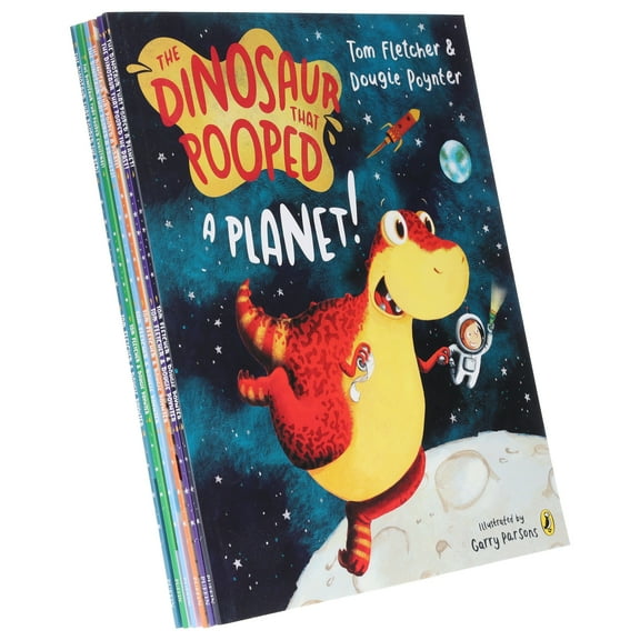 The Dinosaurs That Pooped Series by Tom Fletcher: 6 Books Set - Ages 5-7 - Paperback