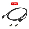 thumbnail image 4 of Cable De Extensión Cable de extensión LED de 4 pines Conector de tira de luz LED RGB 5050 3528 (0,5 m), 4 of 5