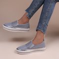 thumbnail image 3 of Vedolay Women's Platform Sneakers Women's Sneakers Soft Sole Slip On Dress Shoes for Women,Silver 8.5, 3 of 4