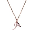 thumbnail image 4 of Charm para pulsera LuckyLy Dije Inicial Letra A Acero Inoxidable Baño de Oro Rosa 18k, 4 of 7