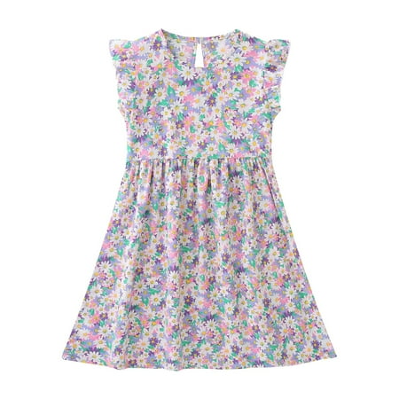 

XIEULQP Baby Girl Clothes Children s Dress Summer Girls Silk Skirt Big Children s Dress Seaside Beach Dress 3 to 14 Years Old Summer Dress Other