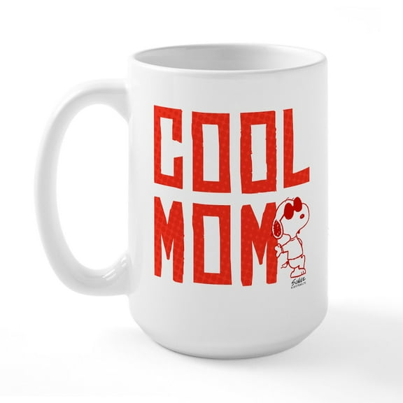 CafePress - Peanuts Mom Mugs - 15 oz Ceramic Large White Novelty Mug
