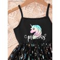 thumbnail image 3 of HWJAD 1-8 Years Baby Girls Spaghetti Strap Dress Toddler Princess Dresses Kids Tulle Casual Sundress Summer Dress, 3 of 6