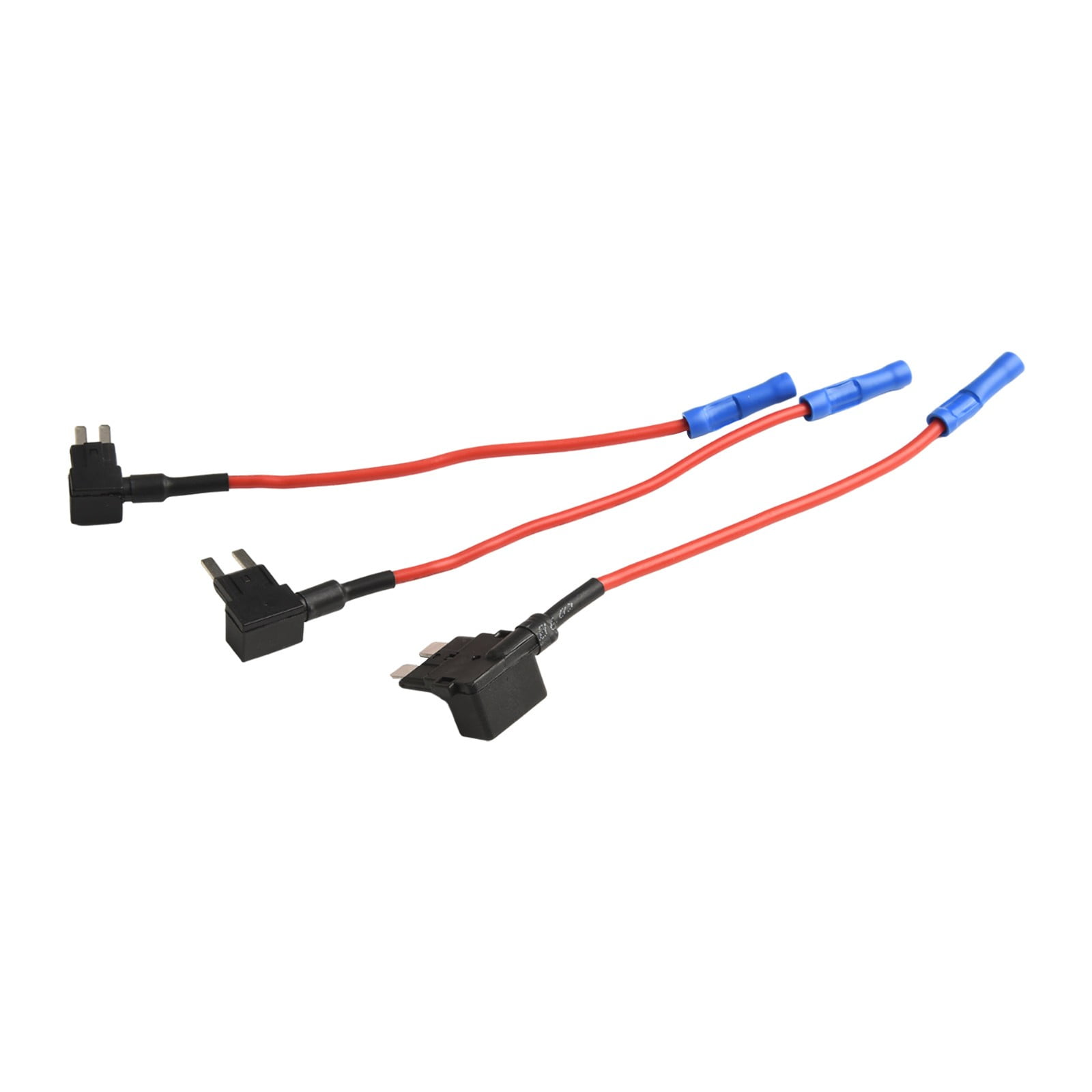 10-Pack Add-a-Circuit Fuse Tap Adapters - Mini/ATM/APM Blade Style For 12V Car Accessories (16 Gauge Wire, 20A Max)