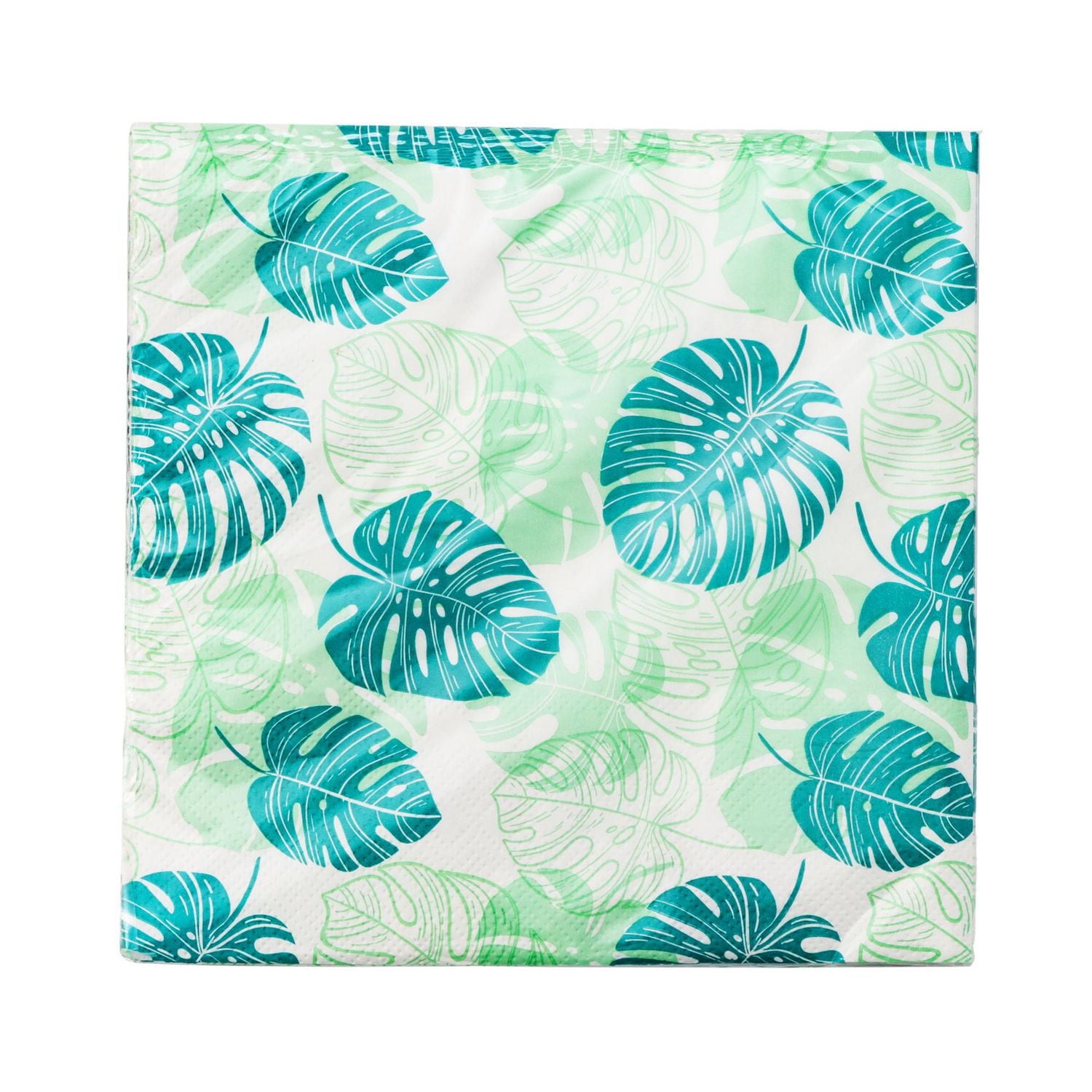 WAY TO CELEBRATE! SUMMER PARTY LUNCH NAPKINS – LEAF DESIGN, 6.5IN, 18CT