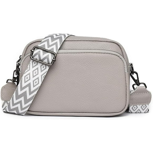 LHSHID Genuine Leather Crossbody Bag for Women, Shoulder Bag with Adjustable Wide Strap Casual Ladies Handbag