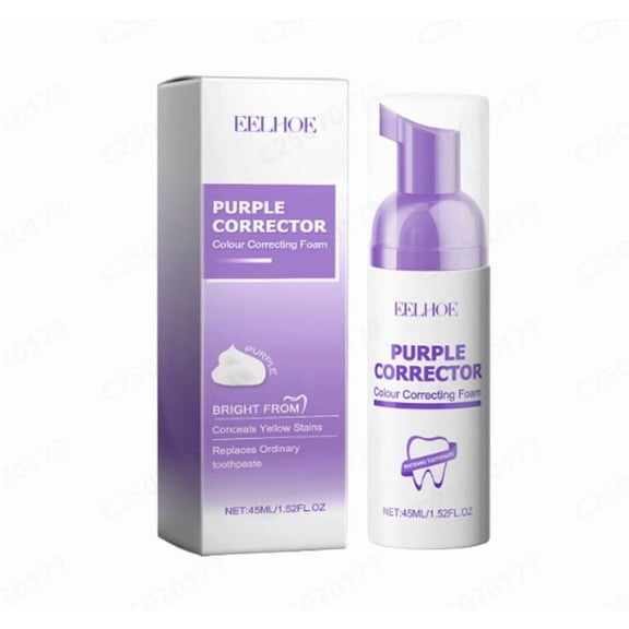 Purple Foam Toothpaste for Stain Removal - Gentle Mint Teeth Brightening Foam Cleaner - Dense Foaming Toothpaste for Plaque Buildup and Odor - Hydrating Oral Care for Brighter Smile