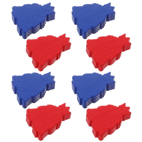 Toddmomy Chess Pieces Only Wood for Board Game Supplies 8Pcs 0.98X0.79X0.31in