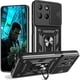 thumbnail image 1 of wonima11 CSmall for Motorola Moto G15 Case with Slide Camera Cover, Military Grade Rugged Shockproof Protective Phone Cover Case with Ring Kickstand for Motorola G15 Power SJ Black, 1 of 1