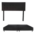 thumbnail image 1 of Box Base Cama King Size + Cabecera Bilbao Negro, 1 of 8