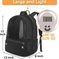 thumbnail image 2 of Soccer Bag Waterproof Design Basketball Bag External Pockets Basketball Backpack Blue,black, 2 of 2
