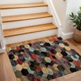 thumbnail image 3 of 2x3 Entryway Rug Bathroom Rugs for Front Door Bedroom Kitchen, Washable Vintage Print Carpet, Floor Mat with Non Slip Backing, 3 of 8