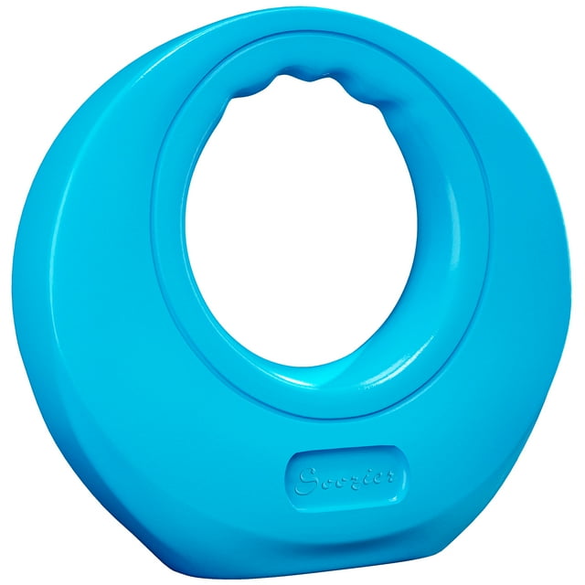 Soozier 22lbs Kettlebell Kettle Bell with Wide Handle, Light Blue